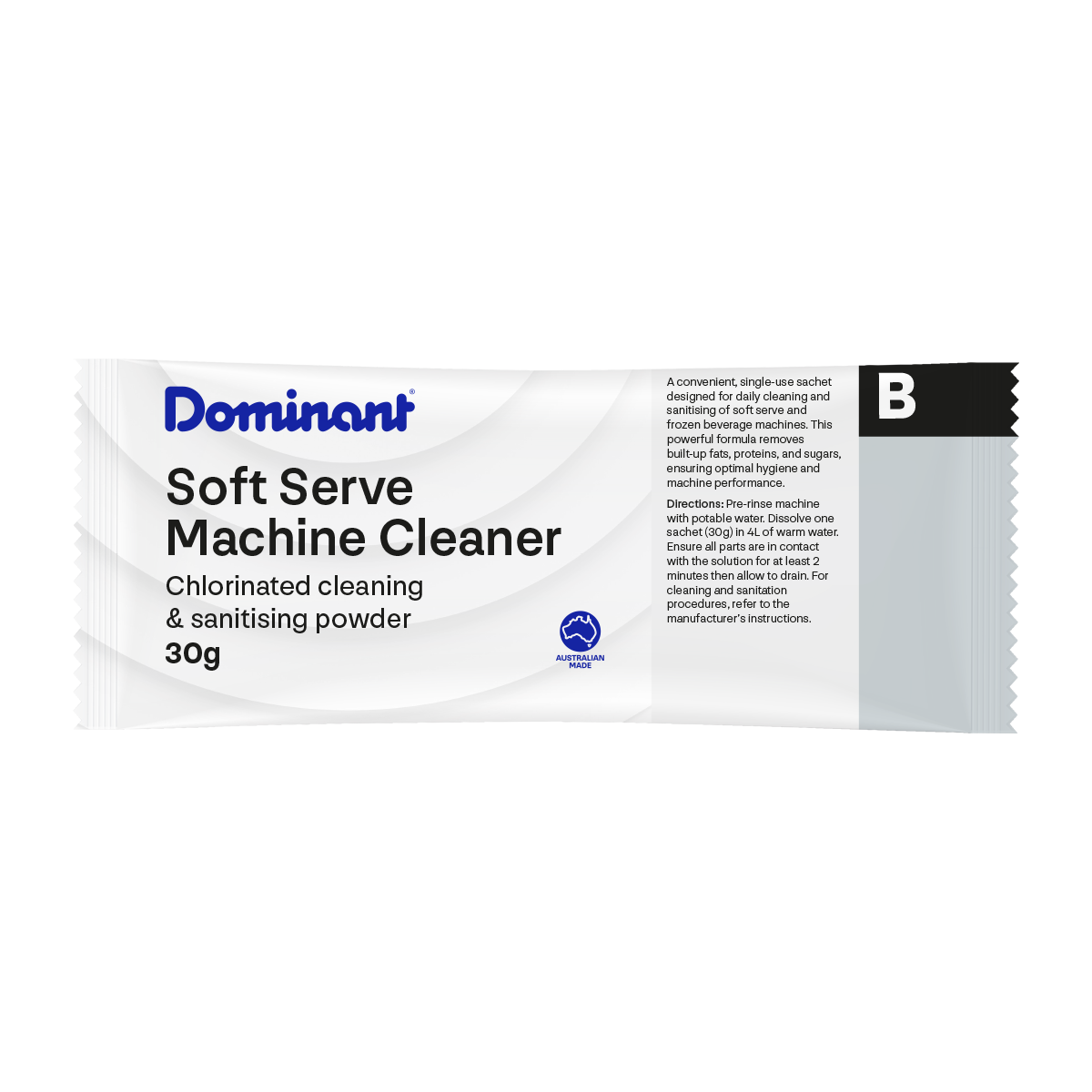 Dominant® Cleaner & Sanitiser - 80 x 30g Sachet